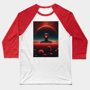 Cyborg in a Sea of Scarlet Baseball T-Shirt